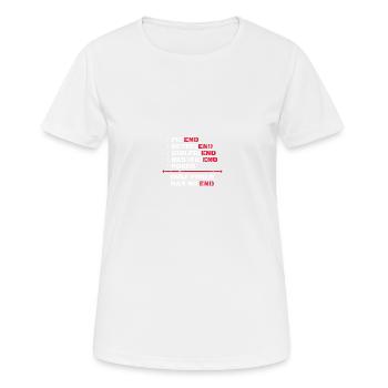 Seul le poker n’a pas de fin Poker Texas Holdem - T-shirt respirant Femme - blanc - Devant - AI Model Female 172 dark (172cm)