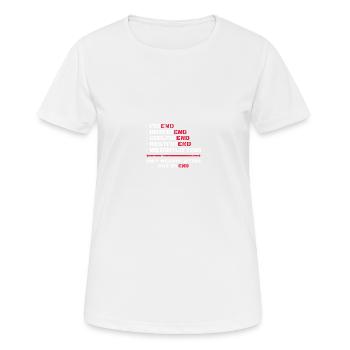Seule l’haltérophilie n’a pas d’haltérophile final - T-shirt respirant Femme - blanc - Devant - AI Model Female 172 dark (172cm)