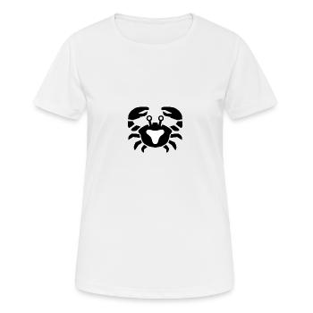Sternzeichen Krebs - Frauen T-Shirt atmungsaktiv - Weiß - Vorne - AI Model Female 172 dark (172cm)