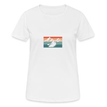 Sports nautiques en kayak - T-shirt respirant Femme - blanc - Devant - AI Model Female 172 dark (172cm)