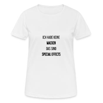 Keine Macken, nur Special Effects! - Frauen T-Shirt atmungsaktiv - Weiß - Vorne - AI Model Female 172 dark (172cm)