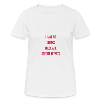 Keine Macken, nur Special Effects! - Frauen T-Shirt atmungsaktiv - Weiß - Vorne - AI Model Female 172 dark (172cm)