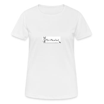 Logo SW - Frauen T-Shirt atmungsaktiv - Weiß - Vorne - AI Model Female 172 dark (172cm)