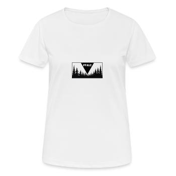 Pfalz - Frauen T-Shirt atmungsaktiv - Weiß - Vorne - AI Model Female 172 dark (172cm)