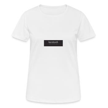 Kunstwerk - Frauen T-Shirt atmungsaktiv - Weiß - Vorne - AI Model Female 172 dark (172cm)