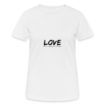 Liebe einzigartig, du - Frauen T-Shirt atmungsaktiv - Weiß - Vorne - AI Model Female 172 dark (172cm)