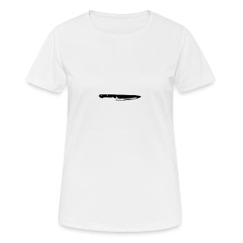 Couteaux - T-shirt respirant Femme - blanc - Devant - AI Model Female 172 dark (172cm)