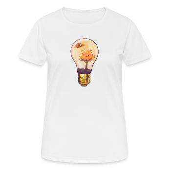 Aquascape Betta Bonsai Art - Frauen T-Shirt atmungsaktiv - Weiß - Vorne - AI Model Female 172 dark (172cm)