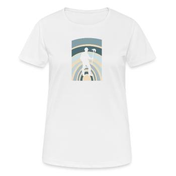 Bergbau Mine Bergmann - Frauen T-Shirt atmungsaktiv - Weiß - Vorne - AI Model Female 172 dark (172cm)
