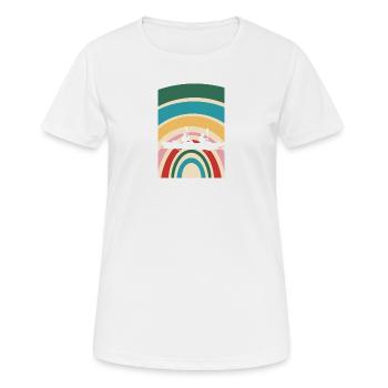 Kajak Rudern Paddeln - Frauen T-Shirt atmungsaktiv - Weiß - Vorne - AI Model Female 172 dark (172cm)