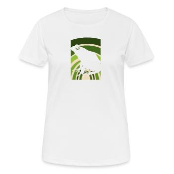 Grenouille Grenouille arboricole - T-shirt respirant Femme - blanc - Devant - AI Model Female 172 dark (172cm)