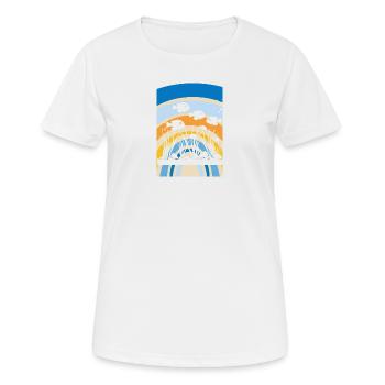 Aquarium Meeresleben Tintenfisch - Frauen T-Shirt atmungsaktiv - Weiß - Vorne - AI Model Female 172 dark (172cm)