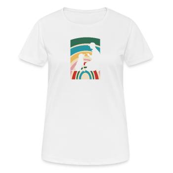 Hundetrainer Hundeerziehung Hundesport - Frauen T-Shirt atmungsaktiv - Weiß - Vorne - AI Model Female 172 dark (172cm)