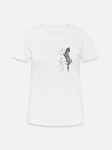 Wild & Free - Women's Breathable T-Shirt - white