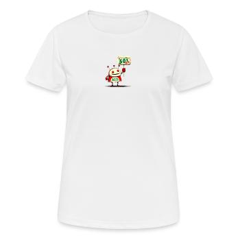 303 Acid Robot - Frauen T-Shirt atmungsaktiv - Weiß - Vorne - AI Model Female 172 dark (172cm)