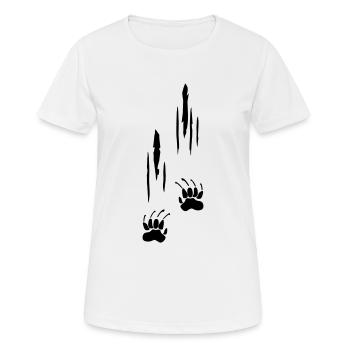 Scratches, Claws - Women's Breathable T-Shirt - white - Front - AI Model Female 172 dark (172cm)