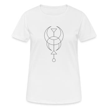 Moon - Lune - T-shirt respirant Femme - blanc - Devant - AI Model Female 172 dark (172cm)
