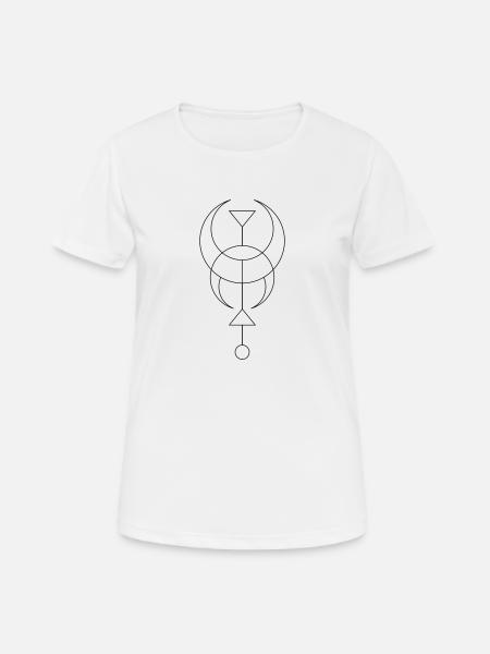 Moon - Lune - T-shirt respirant Femme - blanc