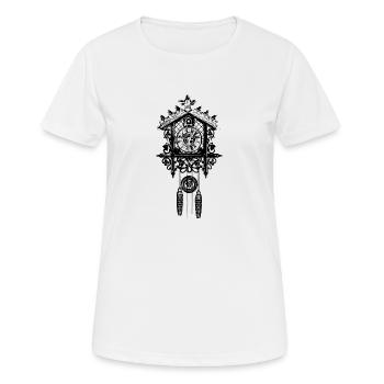 Cuckoo clock - Women's Breathable T-Shirt - white - Front - AI Model Female 172 dark (172cm)