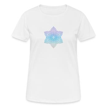 Mandala - Frauen T-Shirt atmungsaktiv - Weiß - Vorne - AI Model Female 172 dark (172cm)
