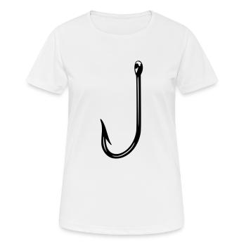 Haken - Frauen T-Shirt atmungsaktiv - Weiß - Vorne - AI Model Female 172 dark (172cm)