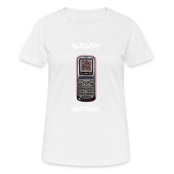 déjà vintage - T-shirt respirant Femme - blanc - Devant - AI Model Female 172 dark (172cm)