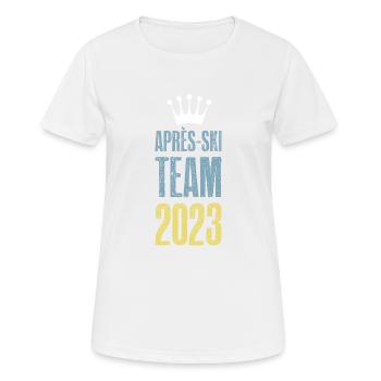 Après Ski 2023 Krone - Women's Breathable T-Shirt - white - Front - AI Model Female 172 dark (172cm)