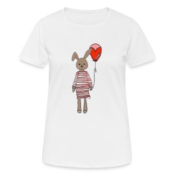 Osterfest Hase - Frauen T-Shirt atmungsaktiv - Weiß - Vorne - AI Model Female 172 dark (172cm)