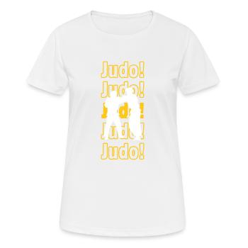 Judo judo judo - T-shirt respirant Femme - blanc - Devant - AI Model Female 172 dark (172cm)