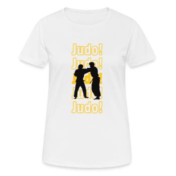 Judo judo judo - T-shirt respirant Femme - blanc - Devant - AI Model Female 172 dark (172cm)