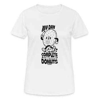 Donut - Frauen T-Shirt atmungsaktiv - Weiß - Vorne - AI Model Female 172 dark (172cm)