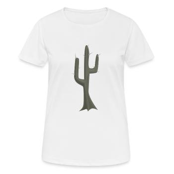 cactus cactus cactus cactus Mexique mexiko48 - T-shirt respirant Femme - blanc - Devant - AI Model Female 172 dark (172cm)