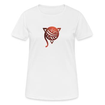 La Pelote de Laine - Metal - T-shirt respirant Femme - blanc - Devant - AI Model Female 172 dark (172cm)
