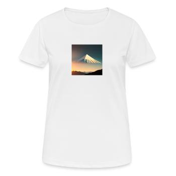 Mountain flying drawn and lifted off - Women's Breathable T-Shirt - white - Front - AI Model Female 172 dark (172cm)