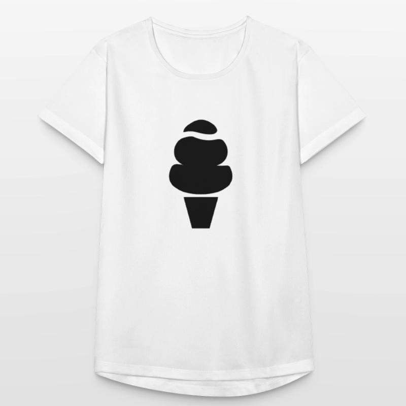 Eis Geschenkidee Softeis Eistüte Eiswaffel Frauen T-Shirt atmungsaktiv