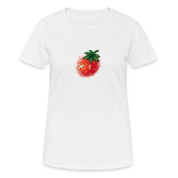 fraise - fraise - T-shirt respirant Femme - blanc - Devant - AI Model Female 172 dark (172cm)