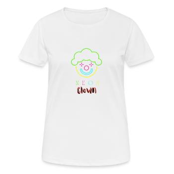 NEON transformed - Frauen T-Shirt atmungsaktiv - Weiß - Vorne - AI Model Female 172 dark (172cm)