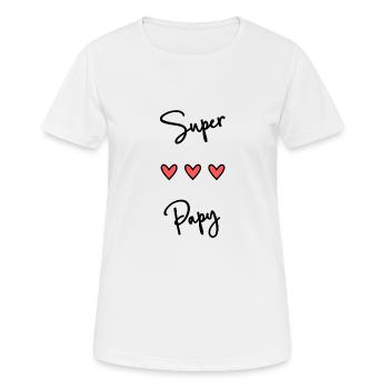 BONNE FÊTE. FÊTE DES MÈRES. FÊTE DES PÈRES. FÊTE - T-shirt respirant Femme - blanc - Devant - AI Model Female 172 dark (172cm)
