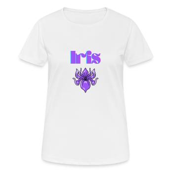 Iris - Frauen T-Shirt atmungsaktiv - Weiß - Vorne - AI Model Female 172 dark (172cm)