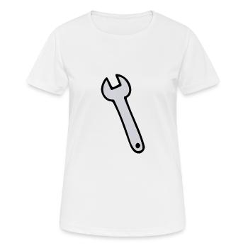 Clé - T-shirt respirant Femme - blanc - Devant - AI Model Female 172 dark (172cm)