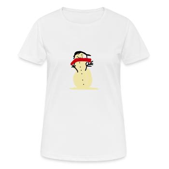 Bonhomme de neige - T-shirt respirant Femme - blanc - Devant - AI Model Female 172 dark (172cm)