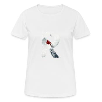 R – decorative character – winter - Women's Breathable T-Shirt - white - Front - AI Model Female 172 dark (172cm)