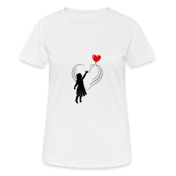 Let it go. Loslassen. Geschenk Idee Geburtstag - Frauen T-Shirt atmungsaktiv - Weiß - Vorne - AI Model Female 172 dark (172cm)