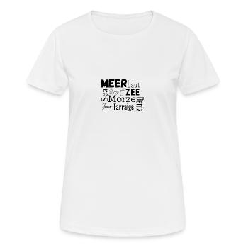 Meer in verschiedenen Sprachen - Frauen T-Shirt atmungsaktiv - Weiß - Vorne - AI Model Female 172 dark (172cm)