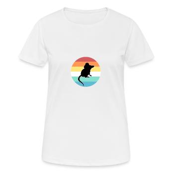 mouse - Women's Breathable T-Shirt - white - Front - AI Model Female 172 dark (172cm)