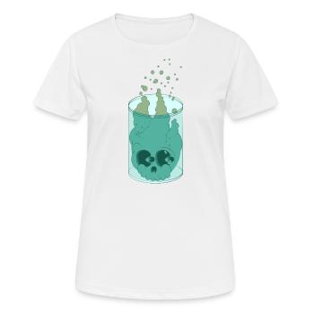 LA FUMÉE - T-shirt respirant Femme - blanc - Devant - AI Model Female 172 dark (172cm)