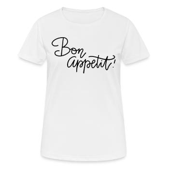 Cuisinier Cuisine Restaurant Bar Bistro - T-shirt respirant Femme - blanc - Devant - AI Model Female 172 dark (172cm)
