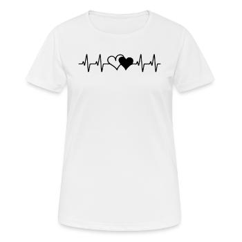 Aide à la guérison Infirmière en santé - T-shirt respirant Femme - blanc - Devant - AI Model Female 172 dark (172cm)