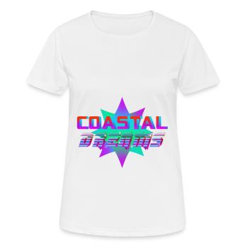 Coastal Dreams - Frauen T-Shirt atmungsaktiv - Weiß - Vorne - AI Model Female 172 dark (172cm)