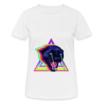 Hell Cat - Women's Breathable T-Shirt - white - Front - AI Model Female 172 dark (172cm)
